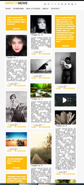 Template Html5 Interativo Para Site De Notícias